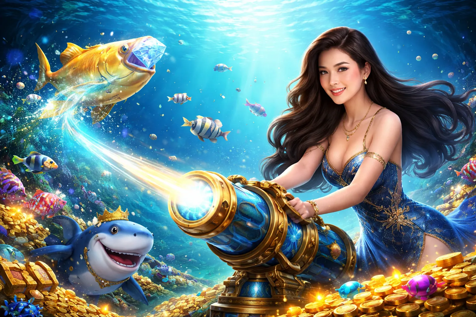 Hình ảnh game bắn cá sôi động tại f16878 vip